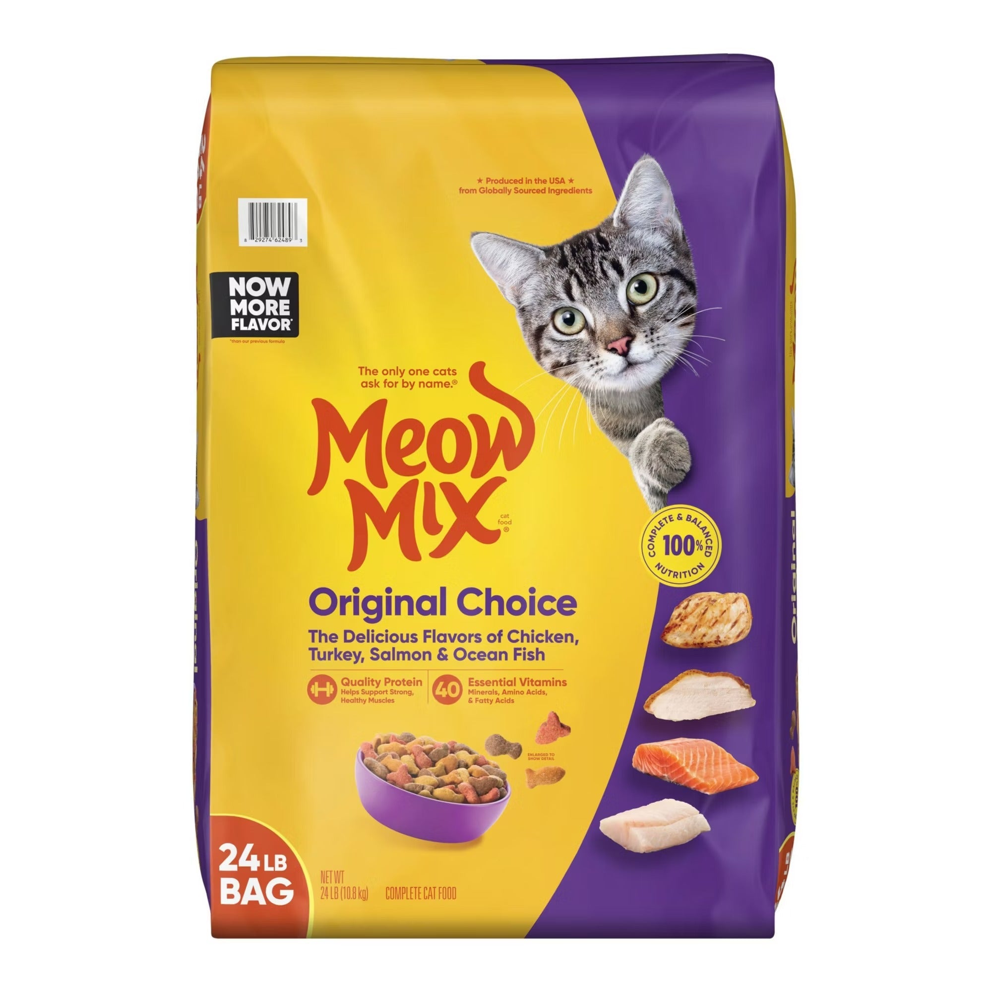 Meow Mix Original Choice Dry Cat Food - 24 lbs/1pk