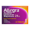 Allegra Allergy Adult 24 hour Tablets (180mg) - 15ct/24pk