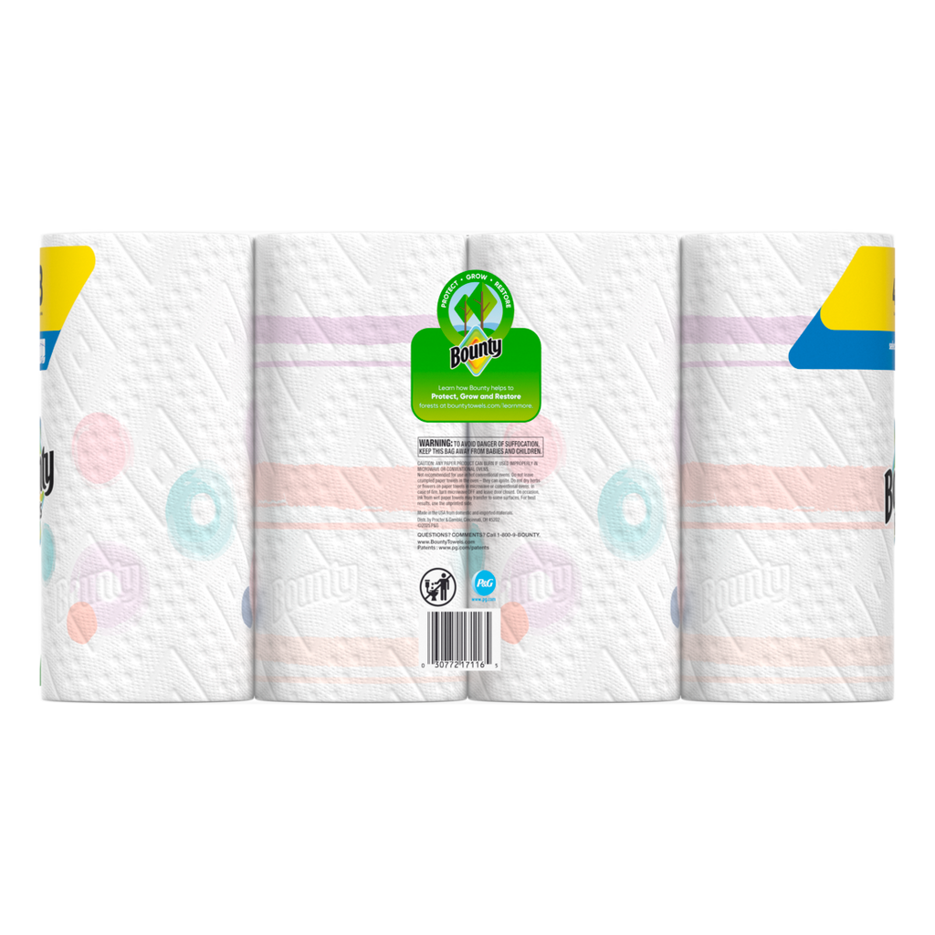 Bounty Paper Towels Select-A-Size Print Double Rolls - (4x82)ct/6pk