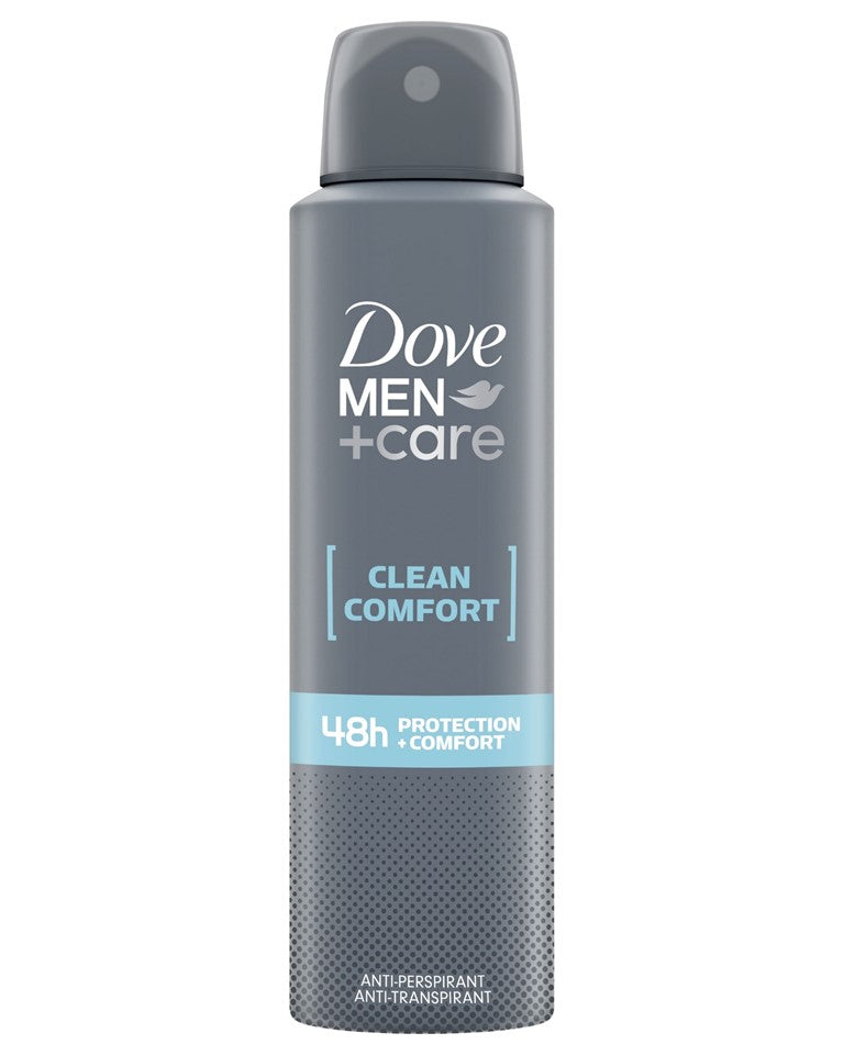Dove Men Anti-Perspirant Spray Clean Comfort - 5.0oz/150ml/6pk