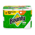 Bounty Paper Towels Full Sheet White 6 Double Rolls 50 Sheets Per Roll - 6ct/1pk