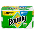 Bounty Paper Towels Select-A-Size White 6 Triple Rolls 123 Sheets Per Roll - 6ct/1pk