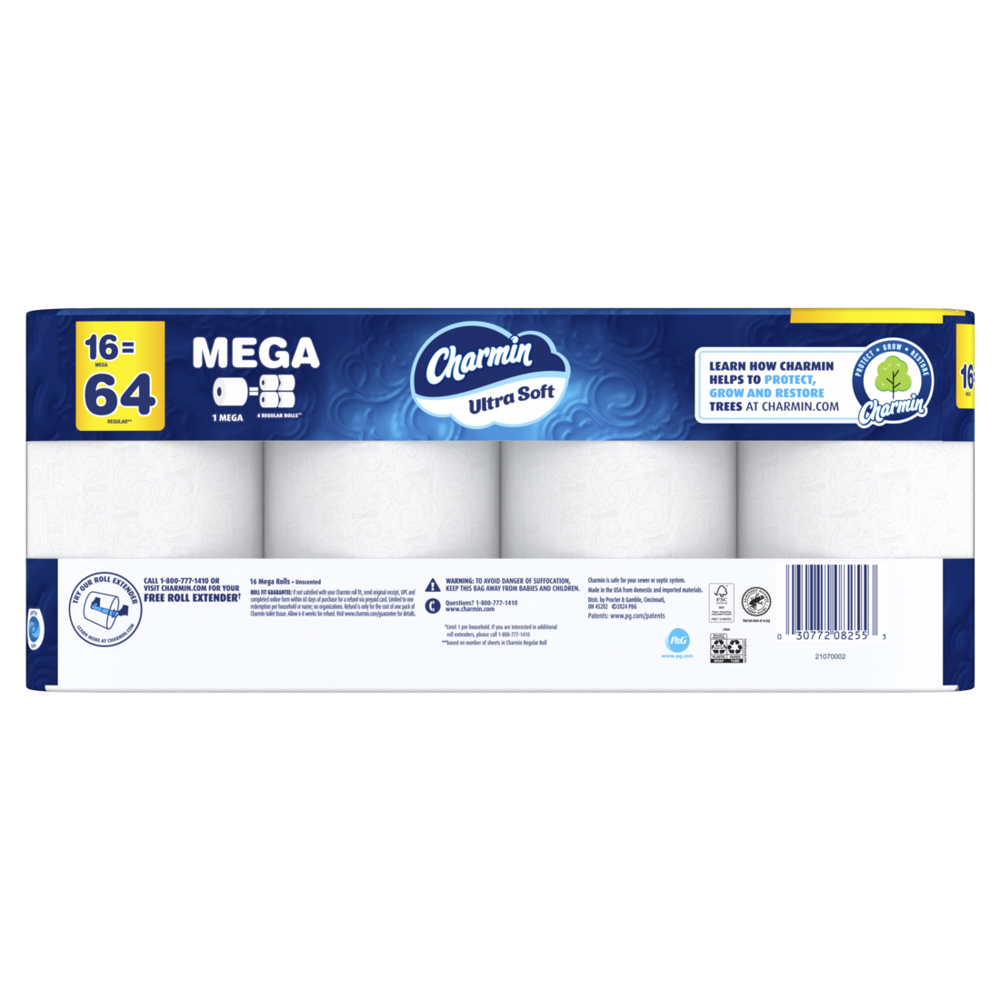 Charmin Ultra Soft Toilet Paper Mega Rolls 224 sheets per roll - 16ct/1pk