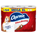 Charmin Toilet Paper Ultra Strong 9 Mega XL Rolls 2-Ply Bath Tissue 330 Sheets Per Roll - 9ct/4pk