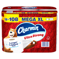 Charmin Toilet Paper Ultra Strong 18 Mega XL Rolls 2-Ply Bath Tissue 330 Sheets Per Roll - 18ct/1pk