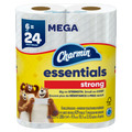 Charmin Essentials Strong Toilet Paper 6 Mega Rolls 429 Sheets Per Roll - 6ct/3pk