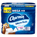 Charmin Ultra Soft Toilet Paper Mega Rolls 224 sheets per roll - 18ct/1pk