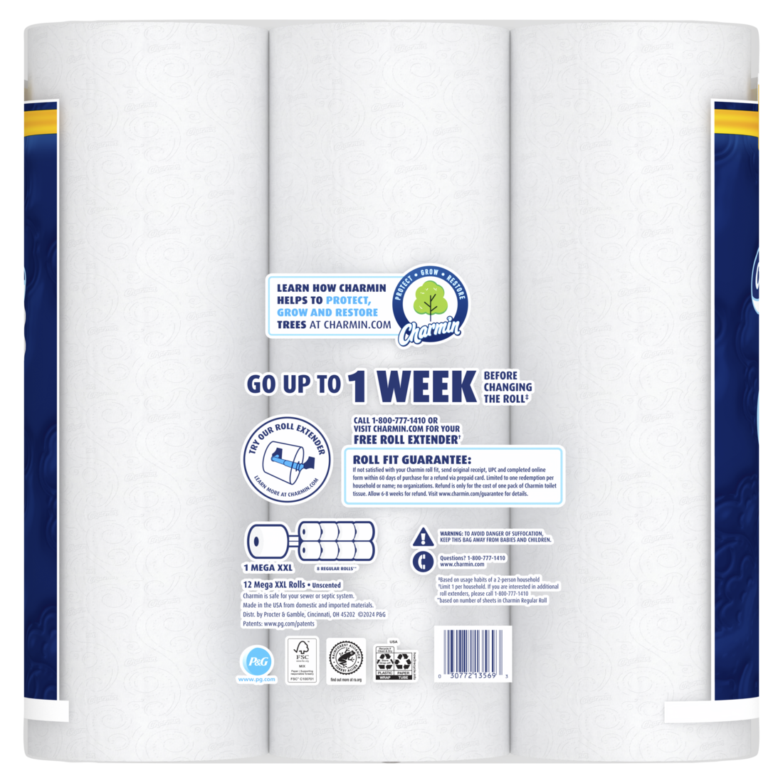 Charmin Ultra Soft Toilet Paper Mega XXL Rolls - (12x440)ct/2pk