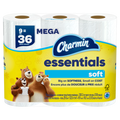 Charmin Essentials Soft Toilet Paper 9 Mega Rolls 330 Sheets Per Roll - 9ct/4pk
