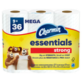 Charmin Essentials Strong Toilet Paper 9 Mega Rolls 429 Sheets Per Roll - 9ct/4pk