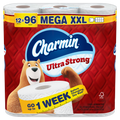 Charmin Toilet Paper Ultra Strong 12 Mega XXL Rolls 2-Ply Bath Tissue 440 Sheets Per Roll - 12ct/2pk