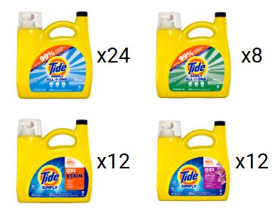 Tide Simply Display 105oz - 117oz HDRP - 56pk