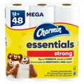 Charmin Essentials Strong Toilet Paper 12 Mega Rolls 429 Sheets Per Roll - 12ct/4pk