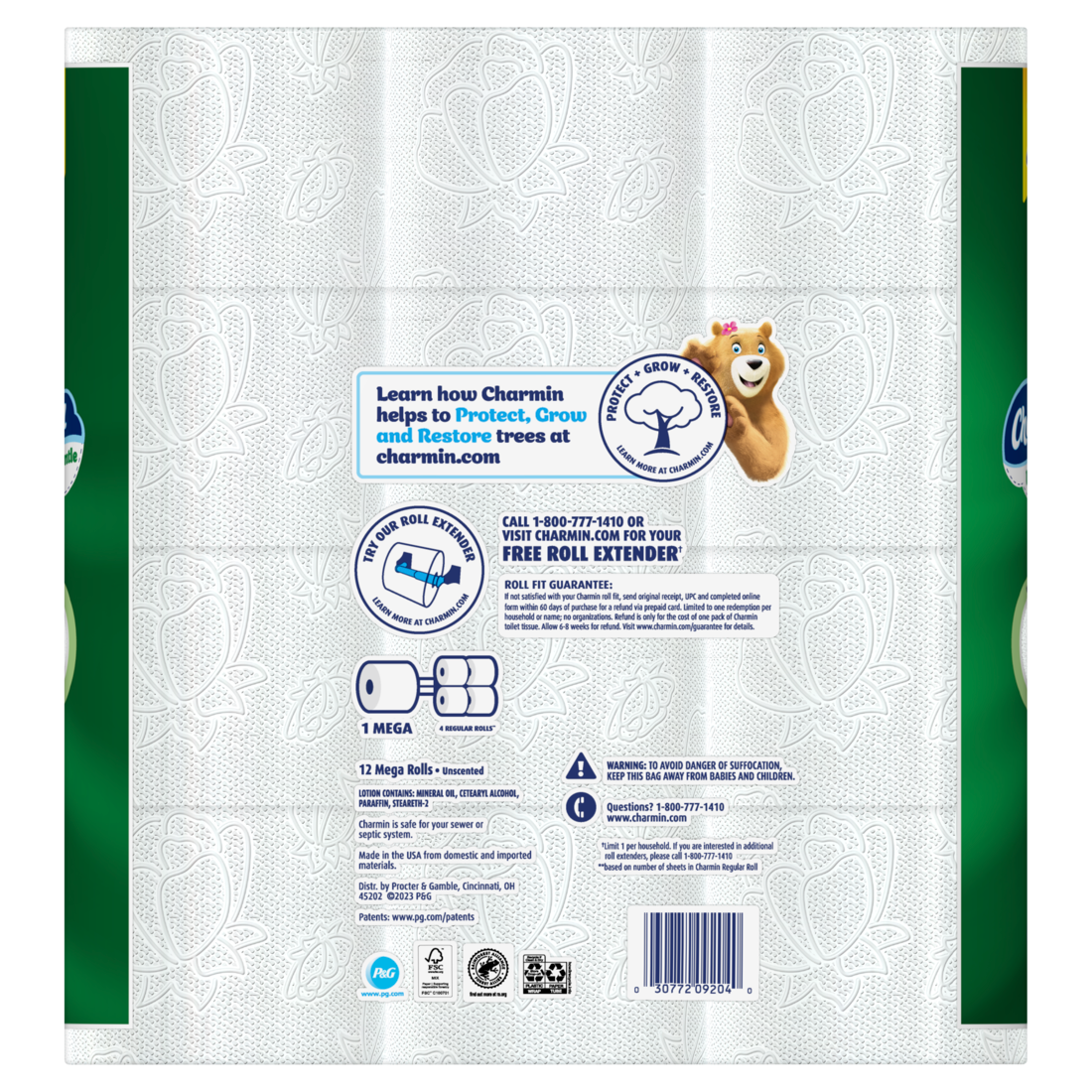 Charmin Toilet Paper Ultra Gentle 12 Mega Rolls 2-Ply Bath Tissue 231 Sheets Per Roll - 12ct/4pk
