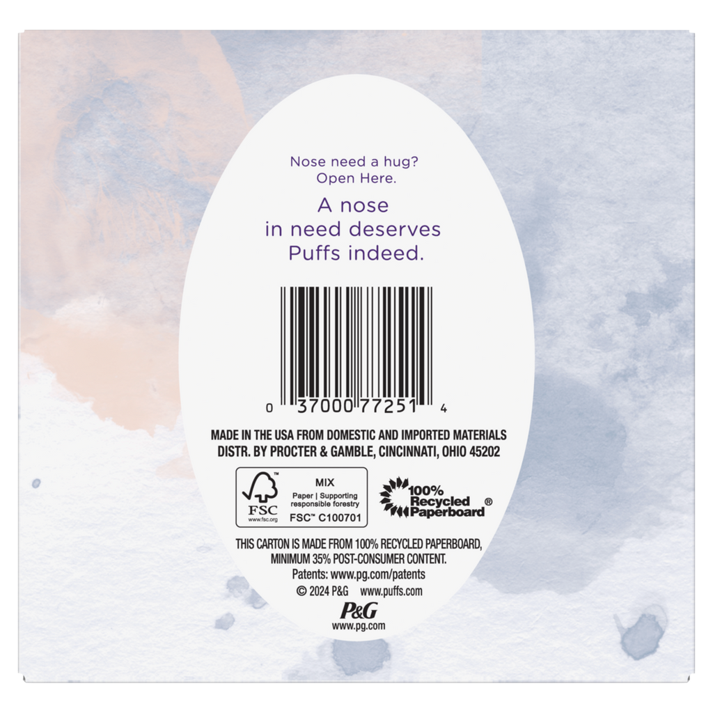 Puffs Ultra Soft Facial Tissues 1 Cube 48 Facial Tissues Per Box - 48ct/24pk