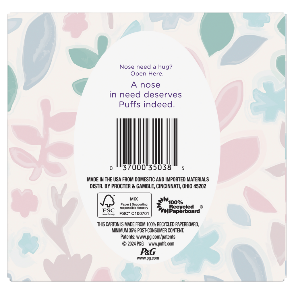Puffs Ultra Soft Facial Tissues 1 Cube 56 Facial Tissues Per Box - 56ct/24pk