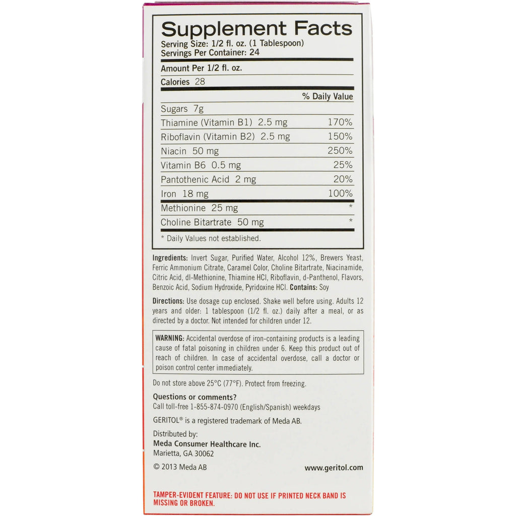 Geritol Liquid - 12oz/3pk