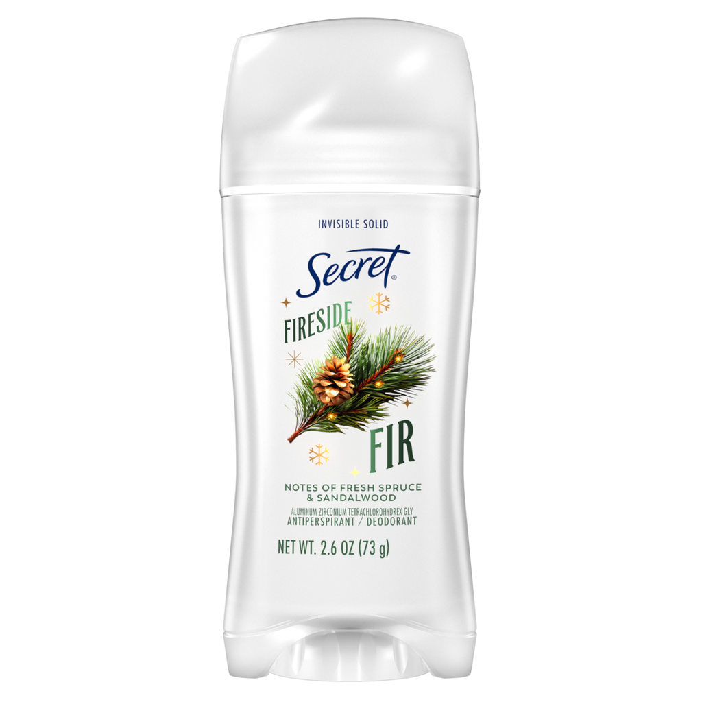 Secret Fresh Invisible Solid Antiperspirant And Deodorant For Women Fireside Fir - 2.6oz/12pk