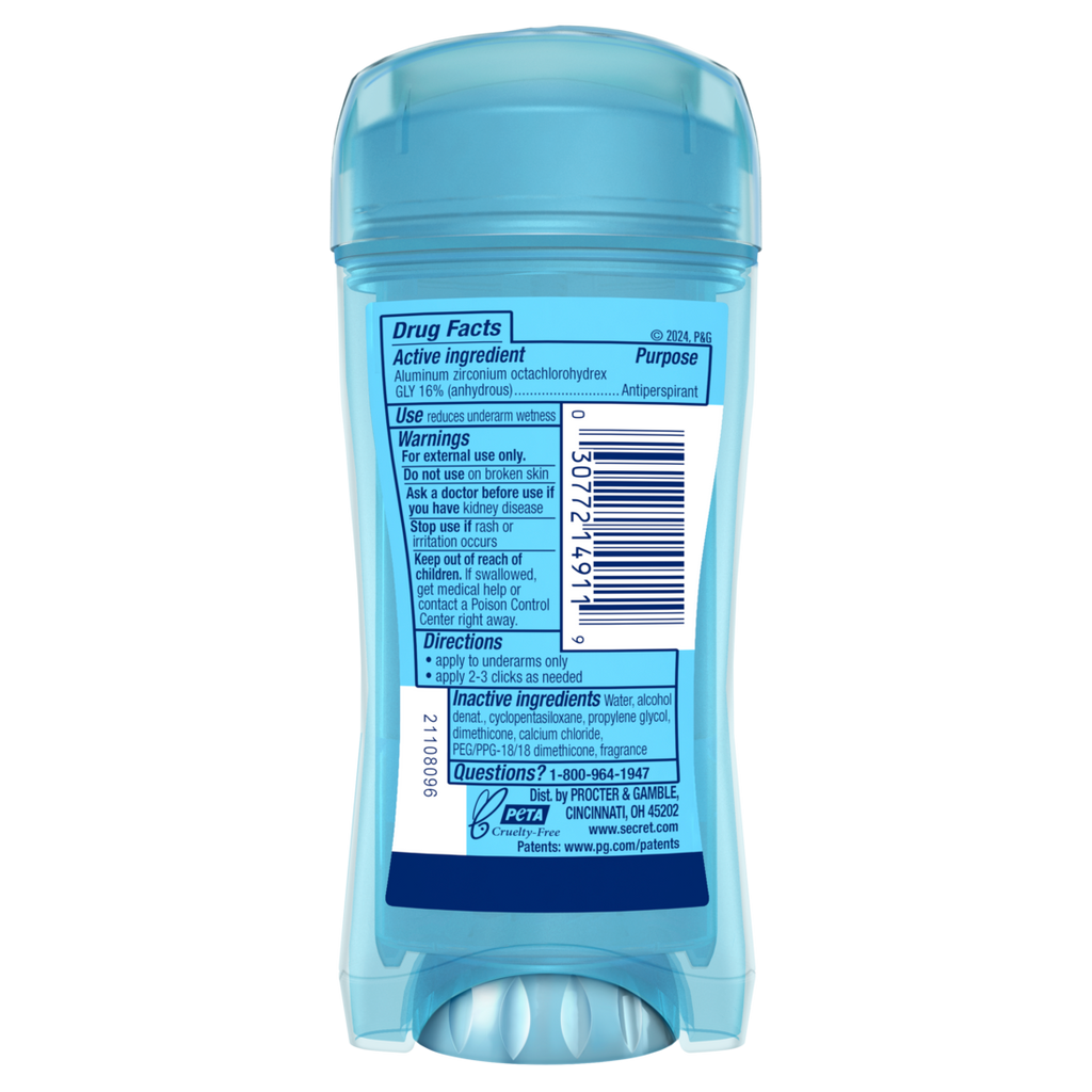 Secret Fresh Clear Gel Antiperspirant & Deodorant For Women Mountain Air - 2.6oz/12pk