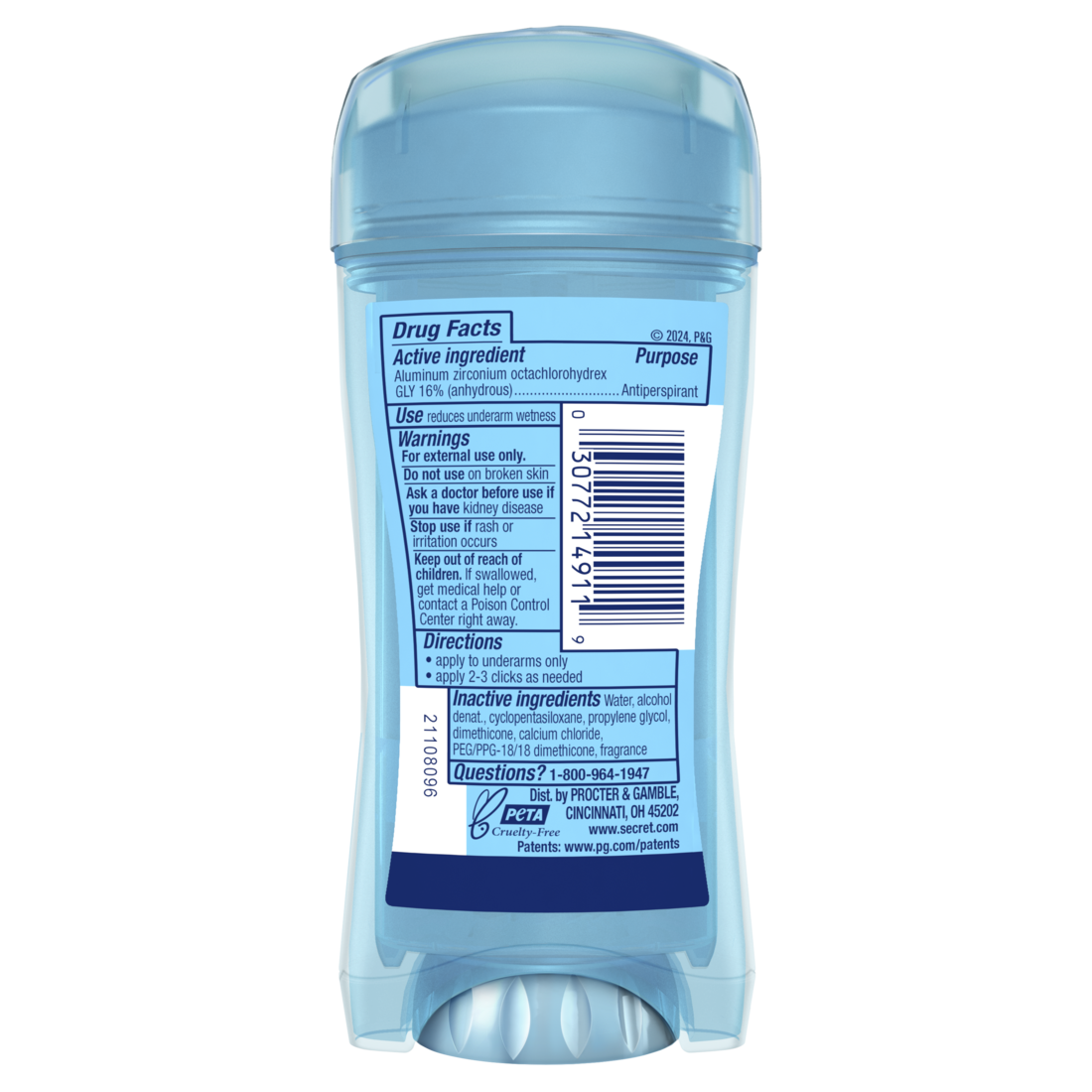 Secret Fresh Clear Gel Antiperspirant & Deodorant For Women Mountain Air - 2.6oz/12pk