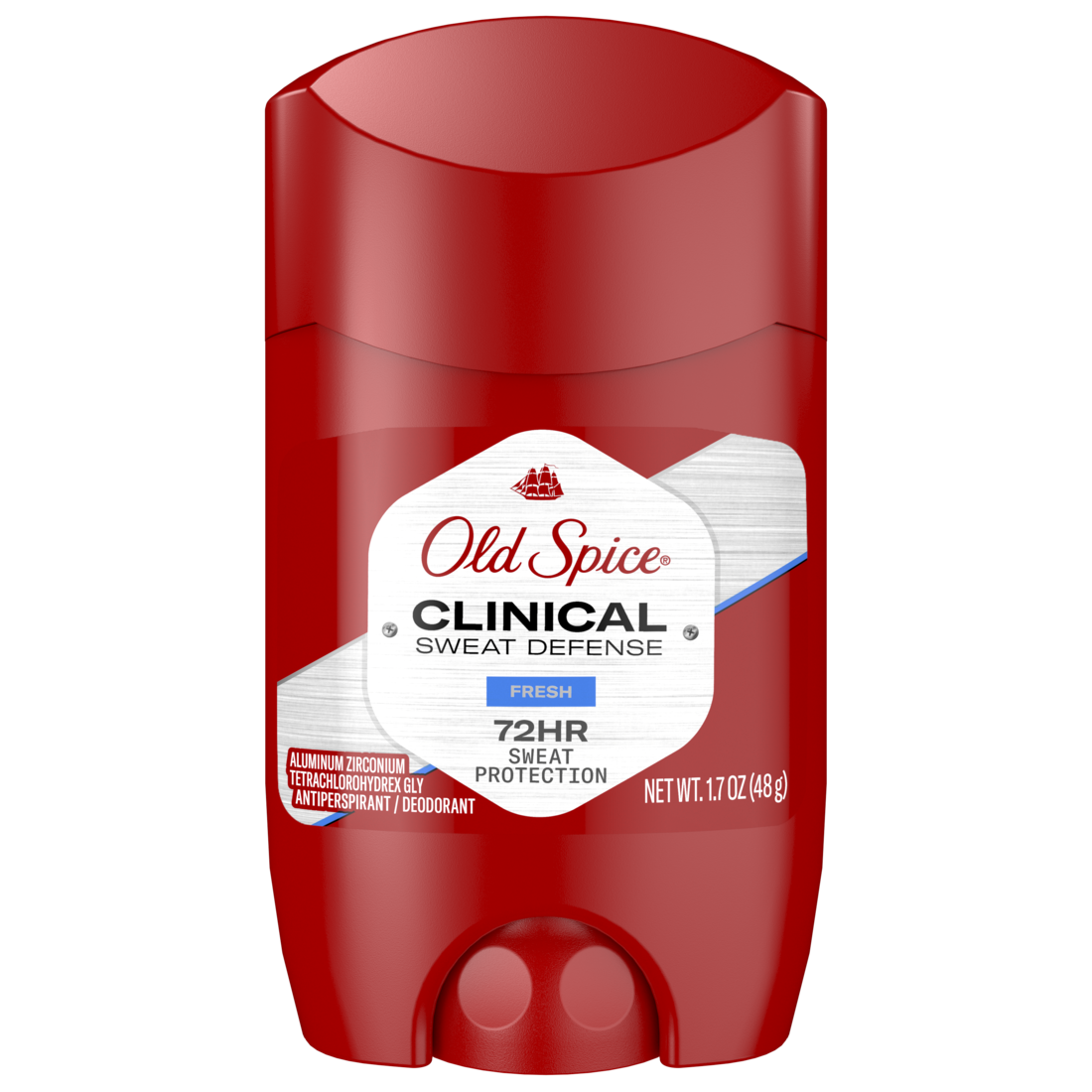 Old Spice Clinical Strength Antiperspirant and Deodorant for men 72H Sweat Protection Fresh Scent Scent Invisible Solid Stick - 1.7oz/12pk