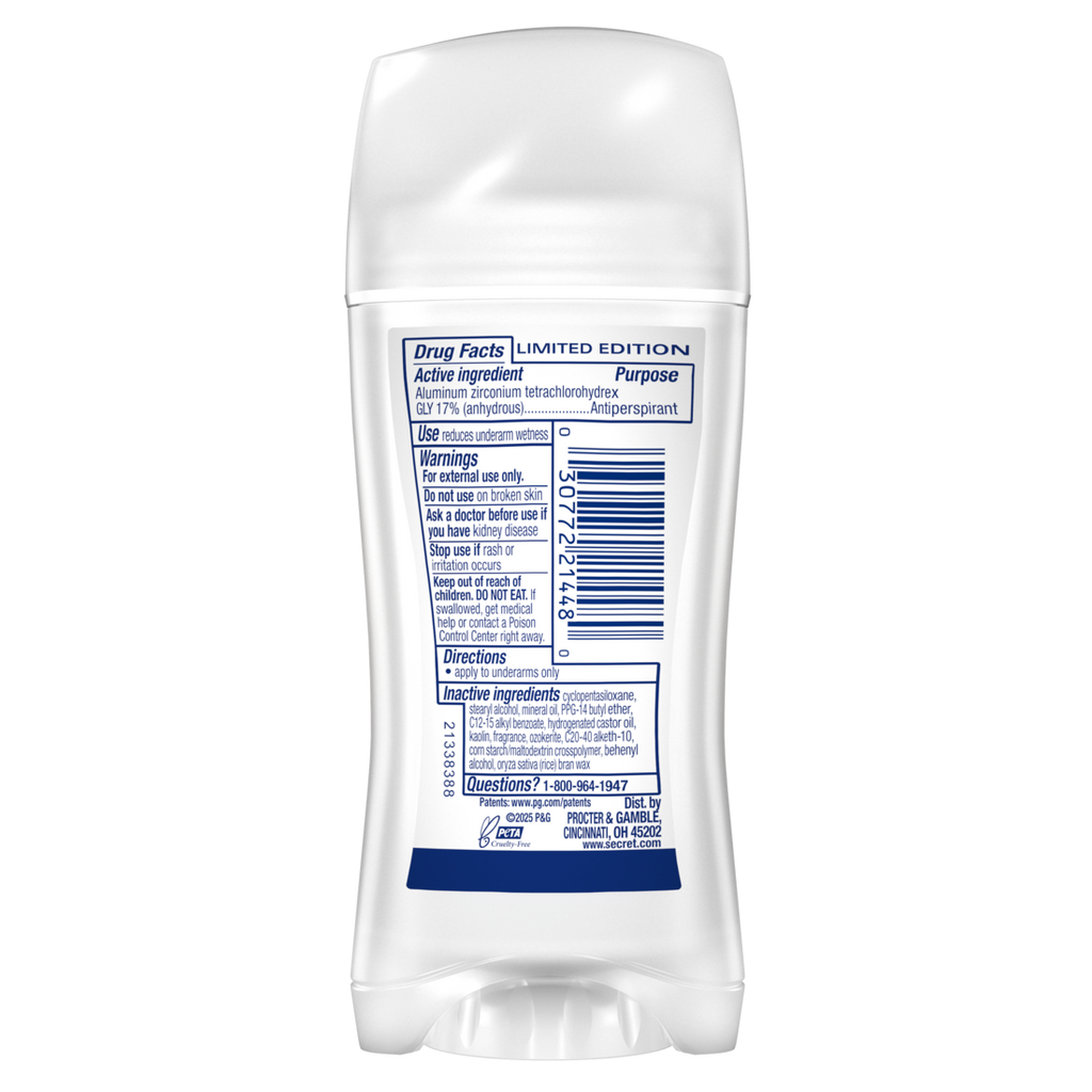 Secret Fresh Invisible Solid Antiperspirant And Deodorant For Women Fireside Fir - 2.6oz/12pk