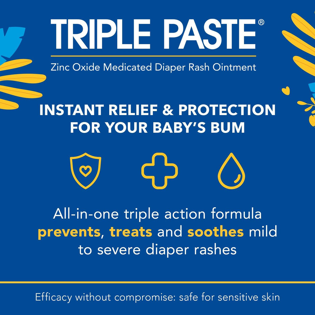 Triple Paste Medicated Ointment for Diaper Rash - 8.0oz/6pk