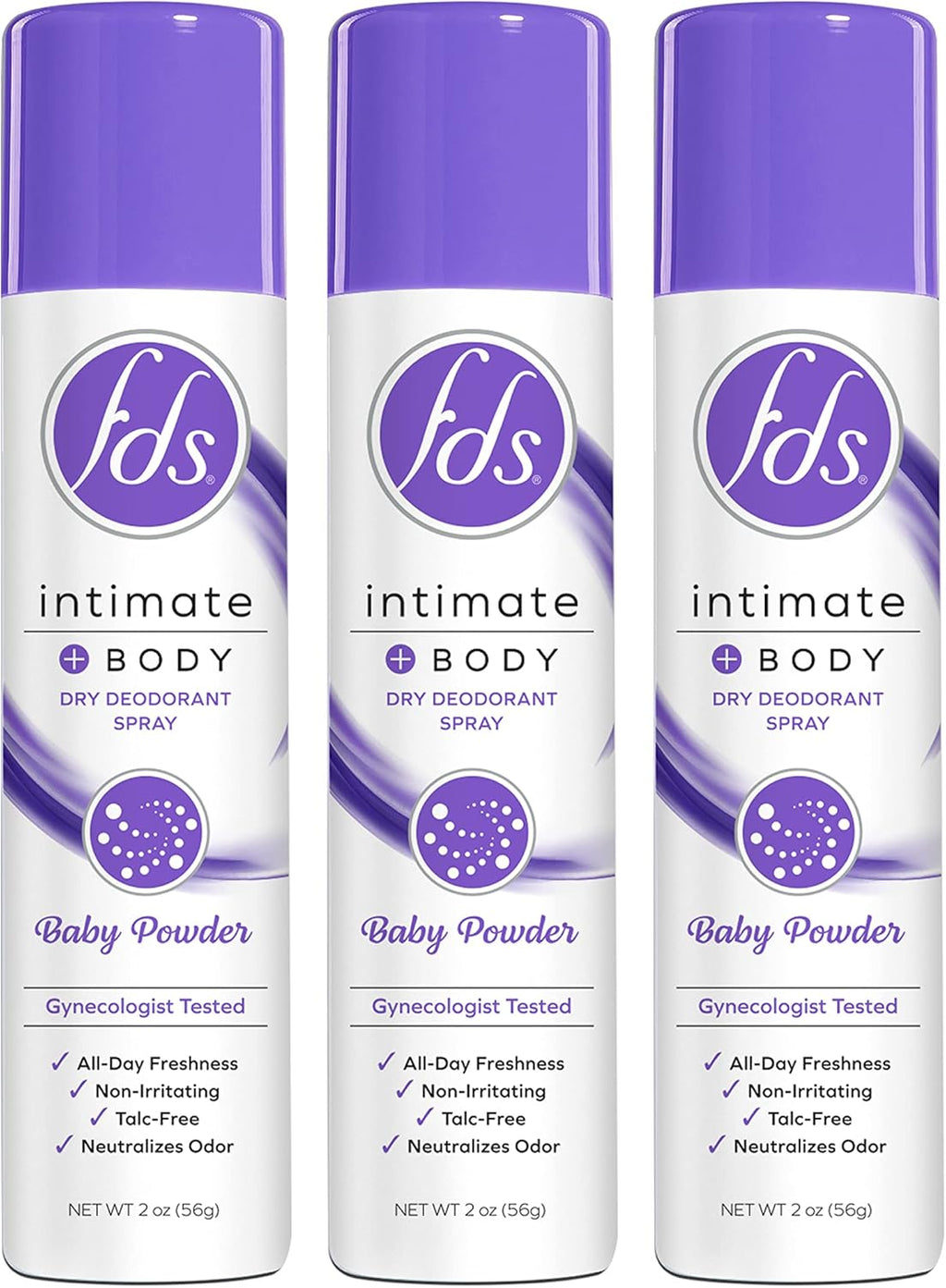 FDS Baby Powder 3 Pack - (3x6.0)oz/8pk