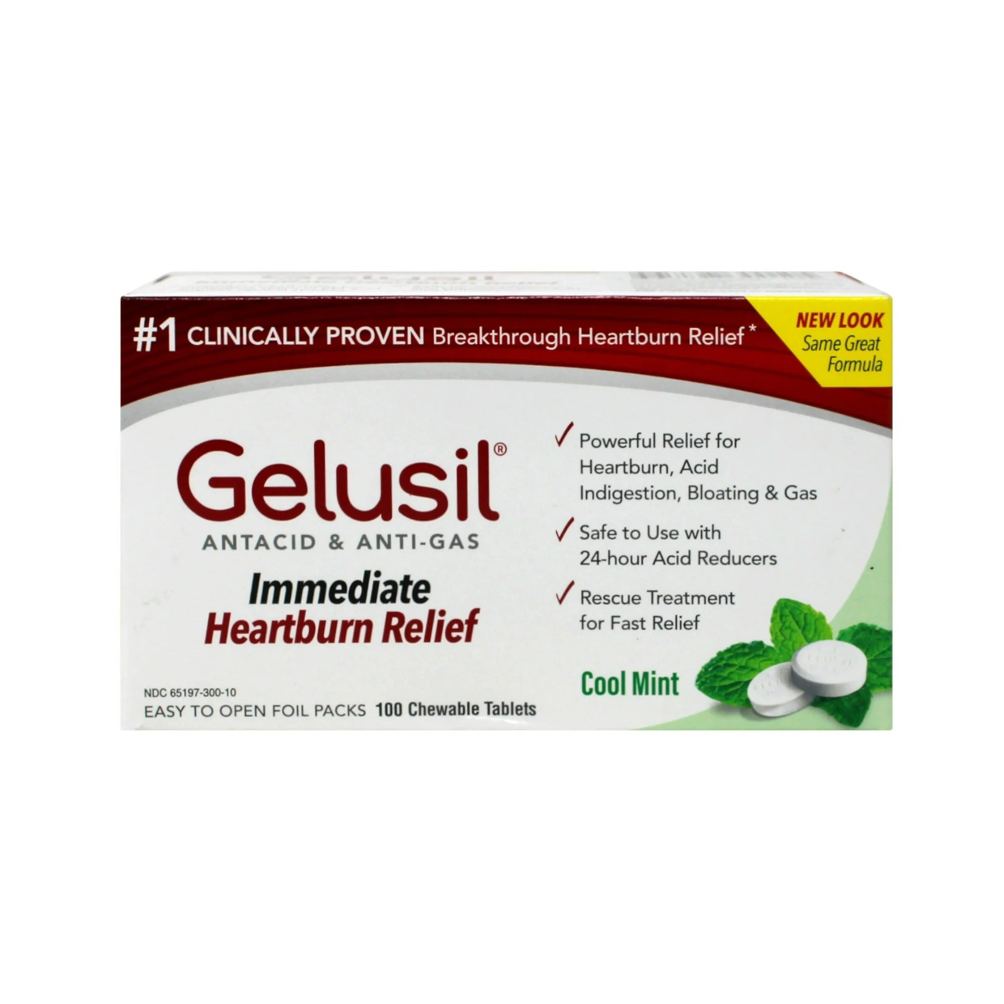 Gelusil Chewable Tablets - 100ct/24pk