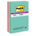 Post-it Super Sticky Notes 4" x 6" Supernova Neons Collection Lined 90 sheets - 5pads/1pk