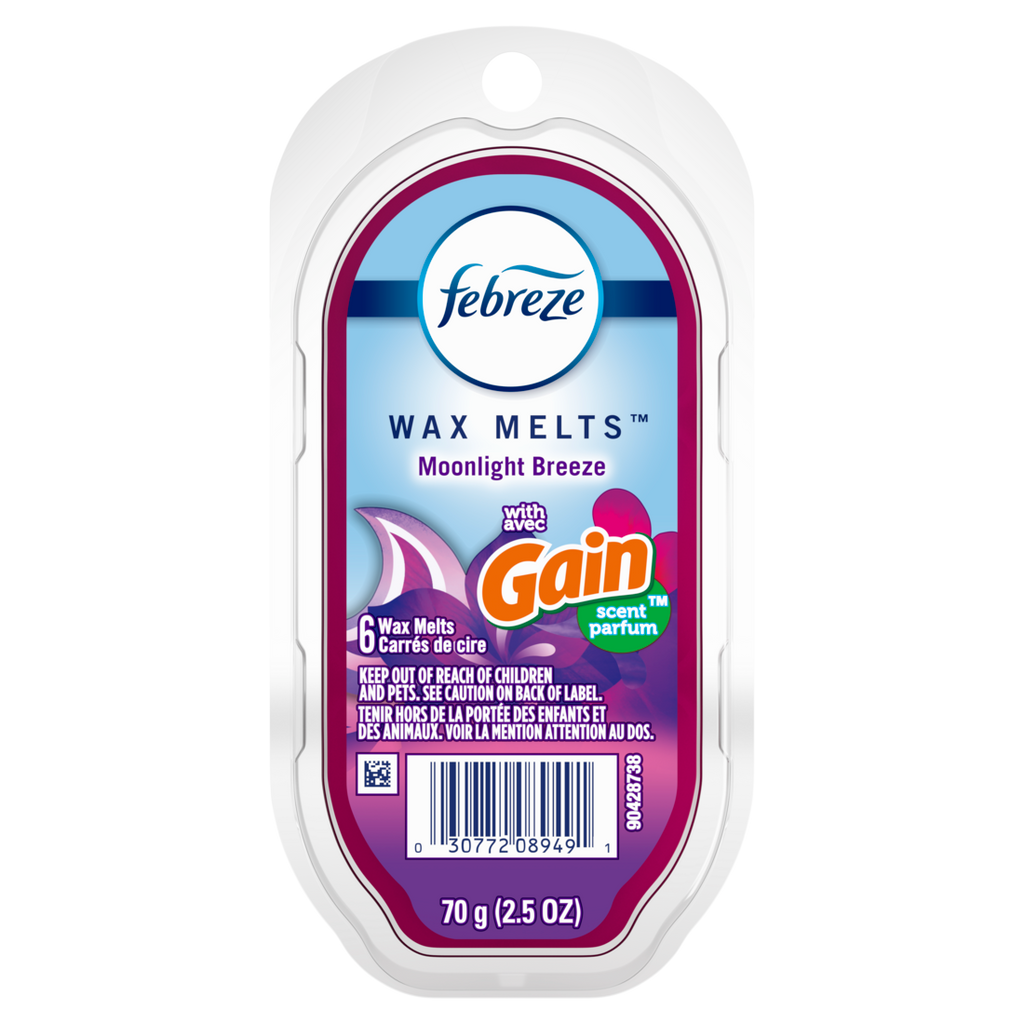 Febreze Odor-Fighting Wax Melts Air Freshener Gain Moonlight Breeze Wax Melts - 2.5oz/8pk