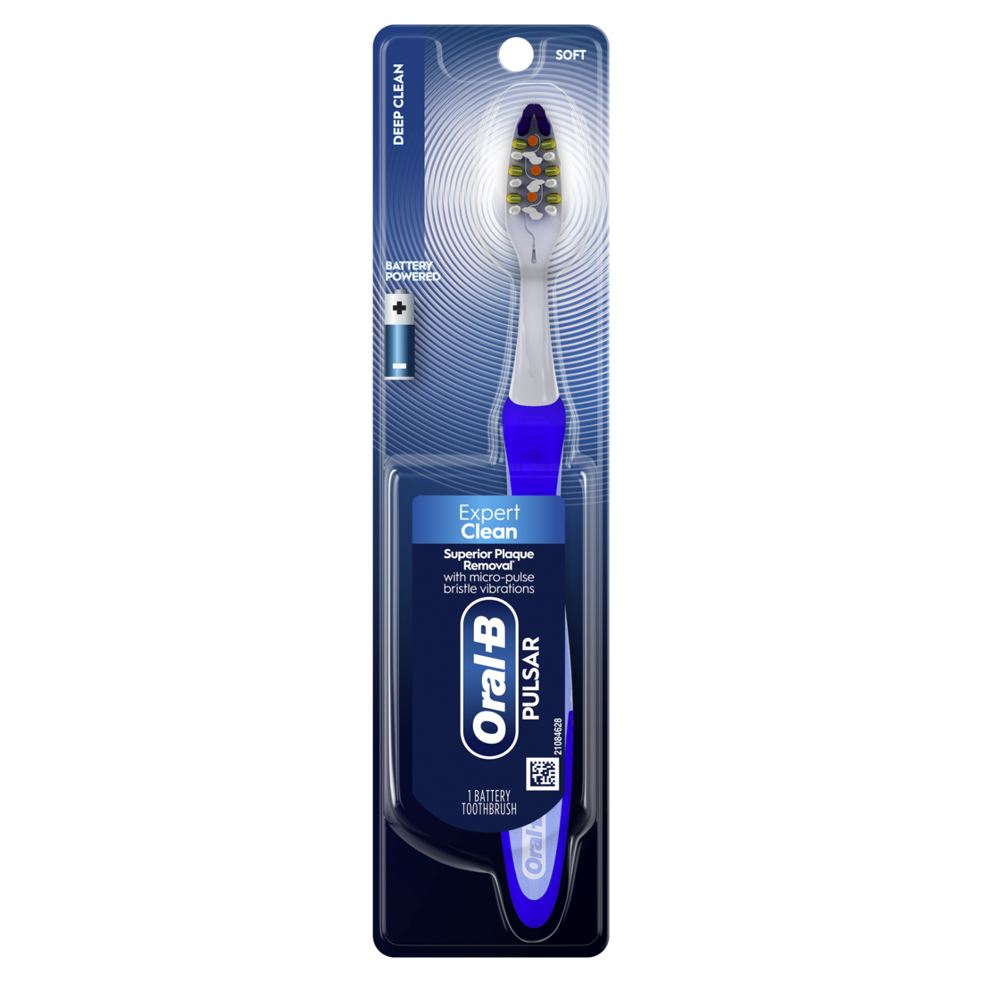 Oral-B Vibrating Expert Clean Pulsar Toothbrush Vibrating Battery Toothbrush Soft - 1ct/48pk