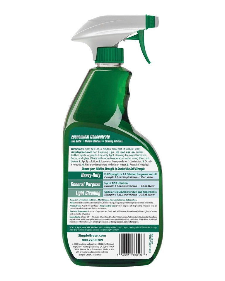 Simple Green Concentrated All-Purpose Cleaner Core Trigger - 24oz/12pk