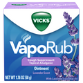 Vicks Vaporub Lavender Scent Cough Suppressant Topical Chest Rub & Analgesic Ointment Medicated Vicks Vapors Relief From Cough Due To Cold Aches & Pains - 1.76oz/36pk