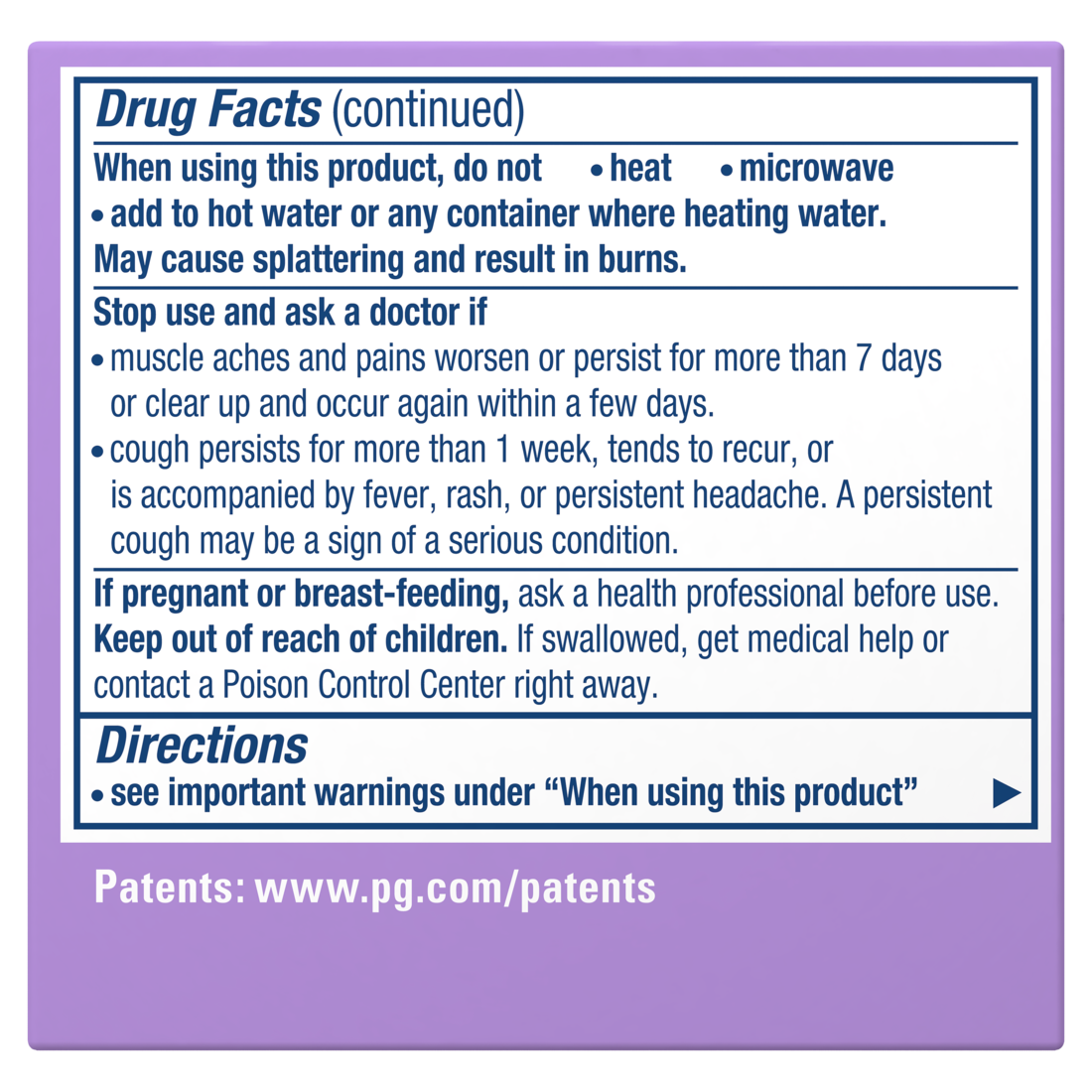 Vicks Vaporub Lavender Scent Cough Suppressant Topical Chest Rub & Analgesic Ointment Medicated Vicks Vapors Relief From Cough Due To Cold Aches & Pains - 1.76oz/36pk