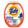 Tide Power Pods White Laundry Detergent Pacs Brilliant Whitening + Color Protect Laundry Soap Detergent Pacs - 45ct/4pk