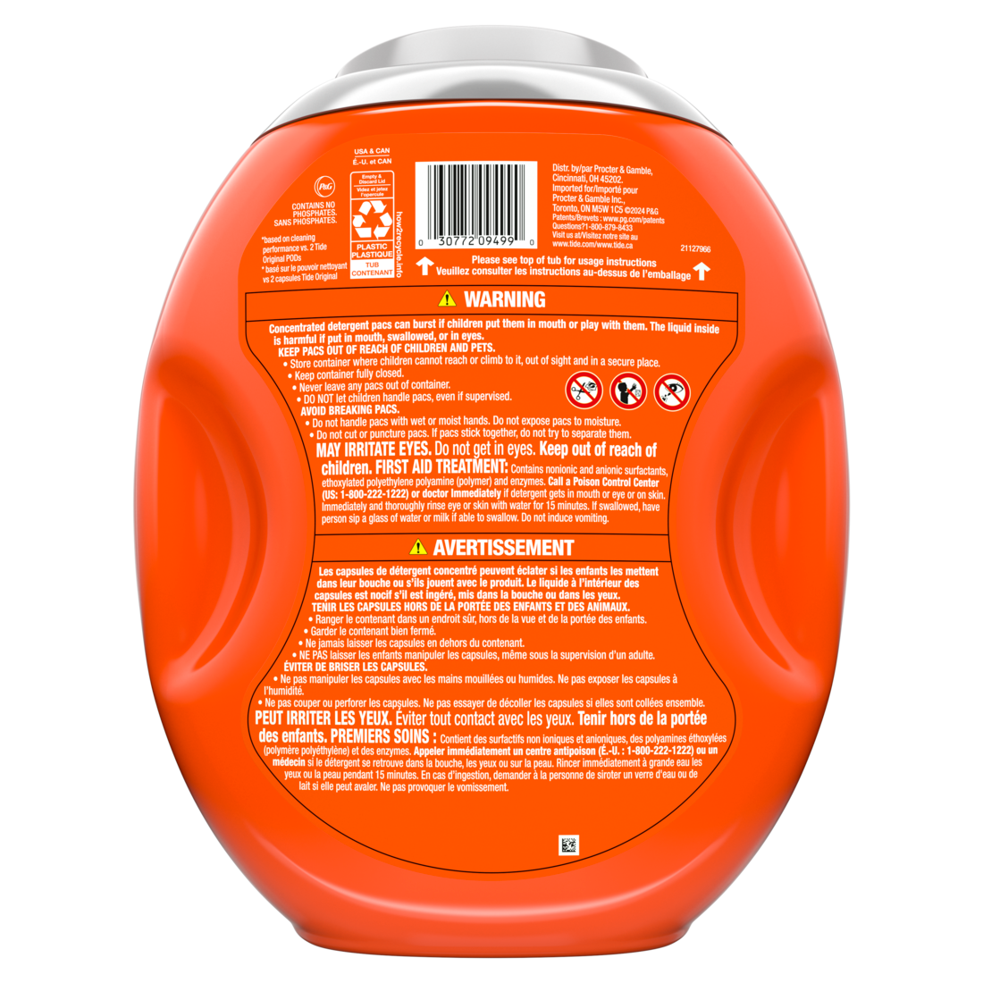 Tide Power Pods With Febreze Laundry Detergent Pacs Botanical Rain Scent All-Day Freshness - 45ct/4pk
