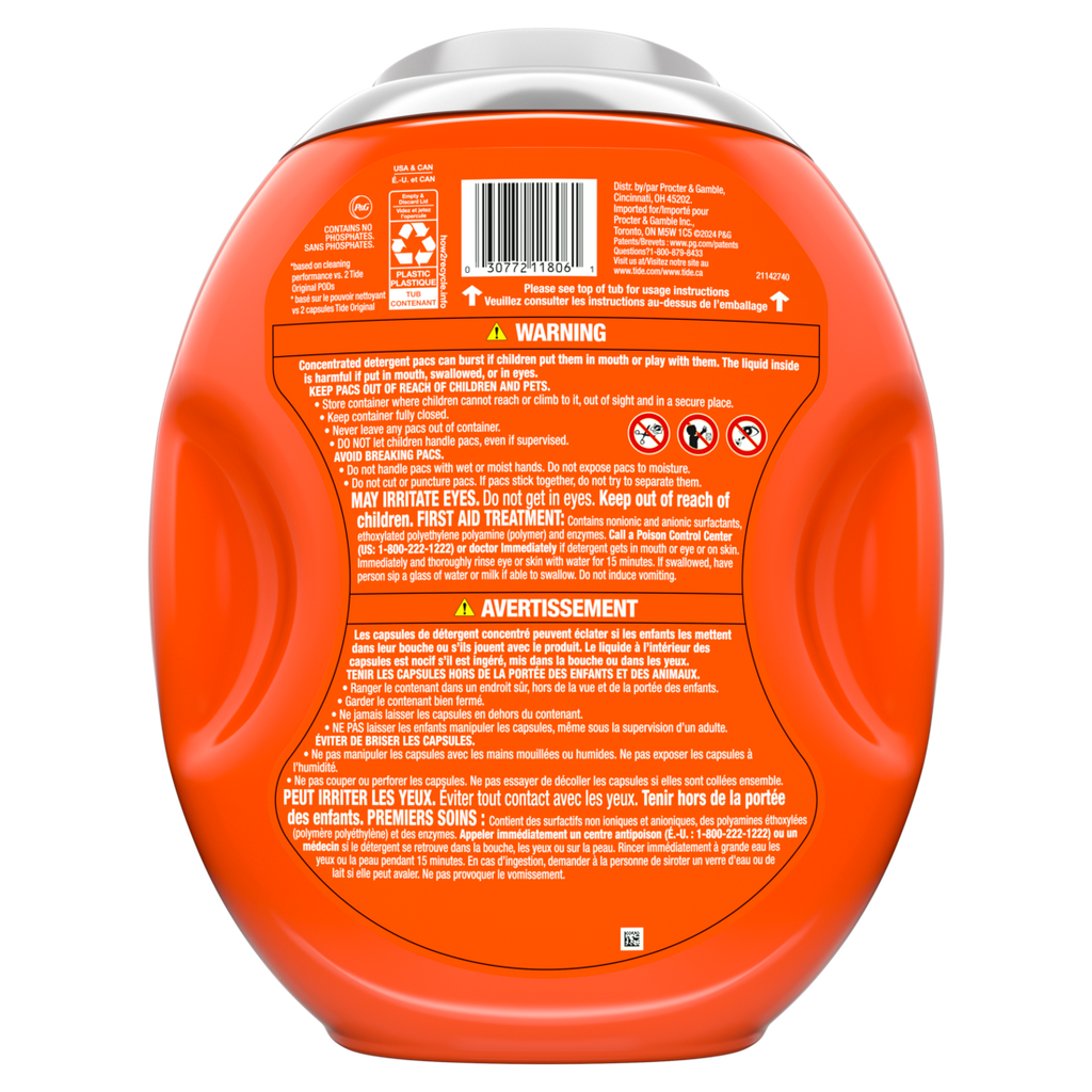 Tide Power Pods + Downy Laundry Detergent Pods Soft Boosters + April Fresh Detergent Soap Pacs For Laundry Washing He Compatible - 45ct/4pk