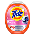 Tide Power Pods + Downy Laundry Detergent Pods Soft Boosters + April Fresh Detergent Soap Pacs For Laundry Washing He Compatible - 45ct/4pk