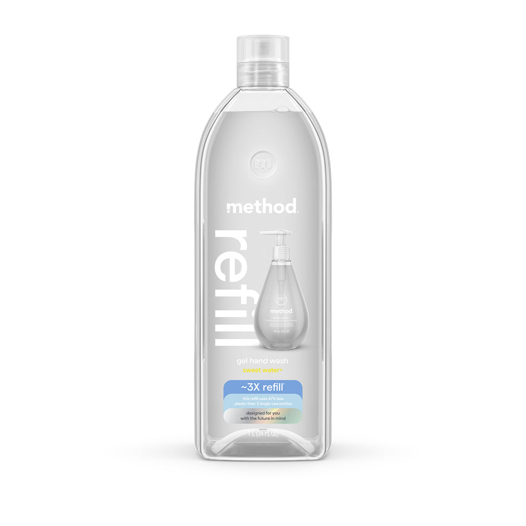 Method Gel Hand Wash Sweet Water Scent Refill - 34oz/4pk