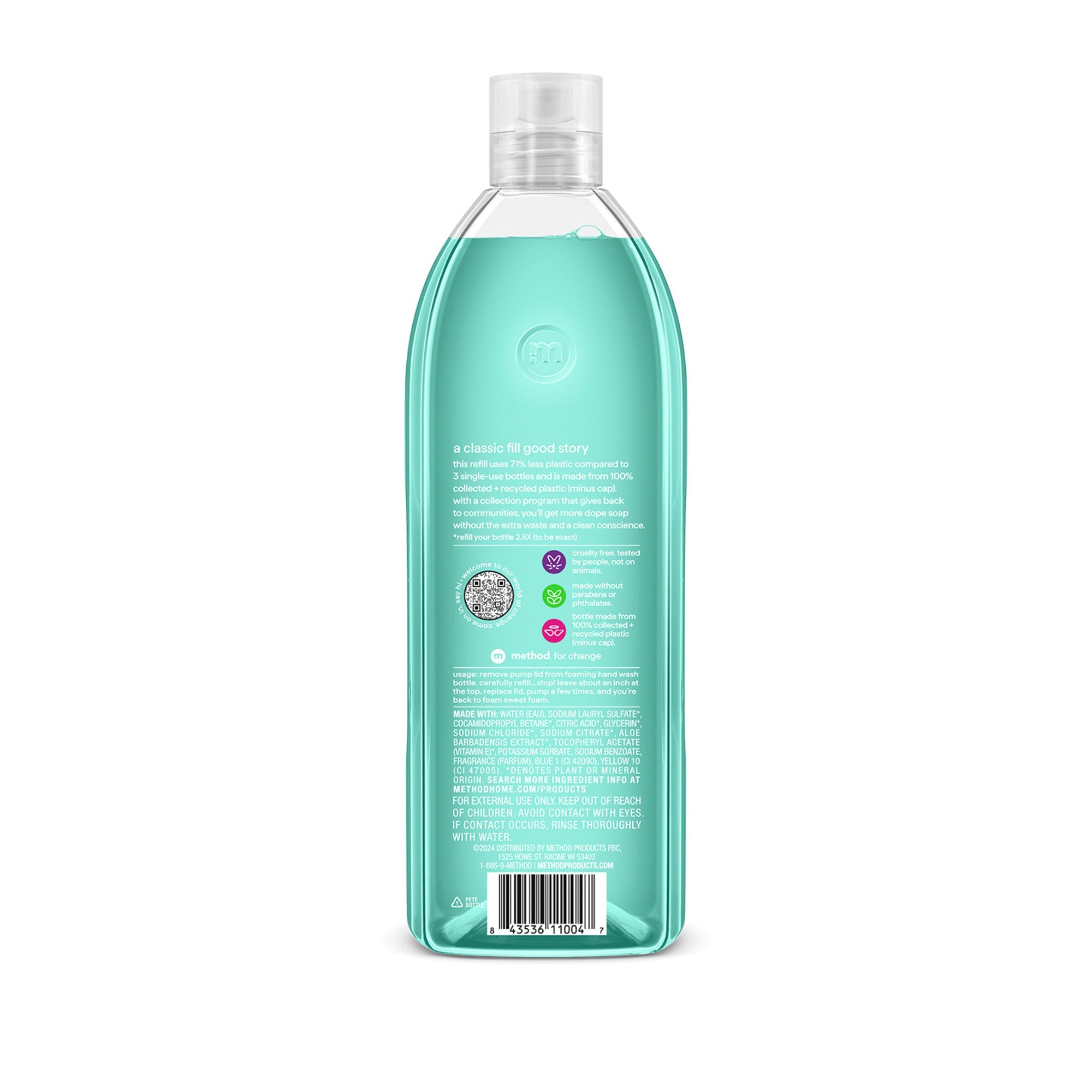 Method Foaming Hand Wash Waterfall Scent Refill - 28oz/4pk
