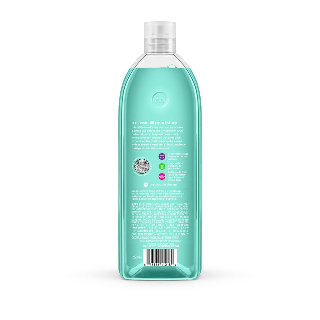 Method Gel Hand Wash Waterfall Scent Refill - 34oz/4pk