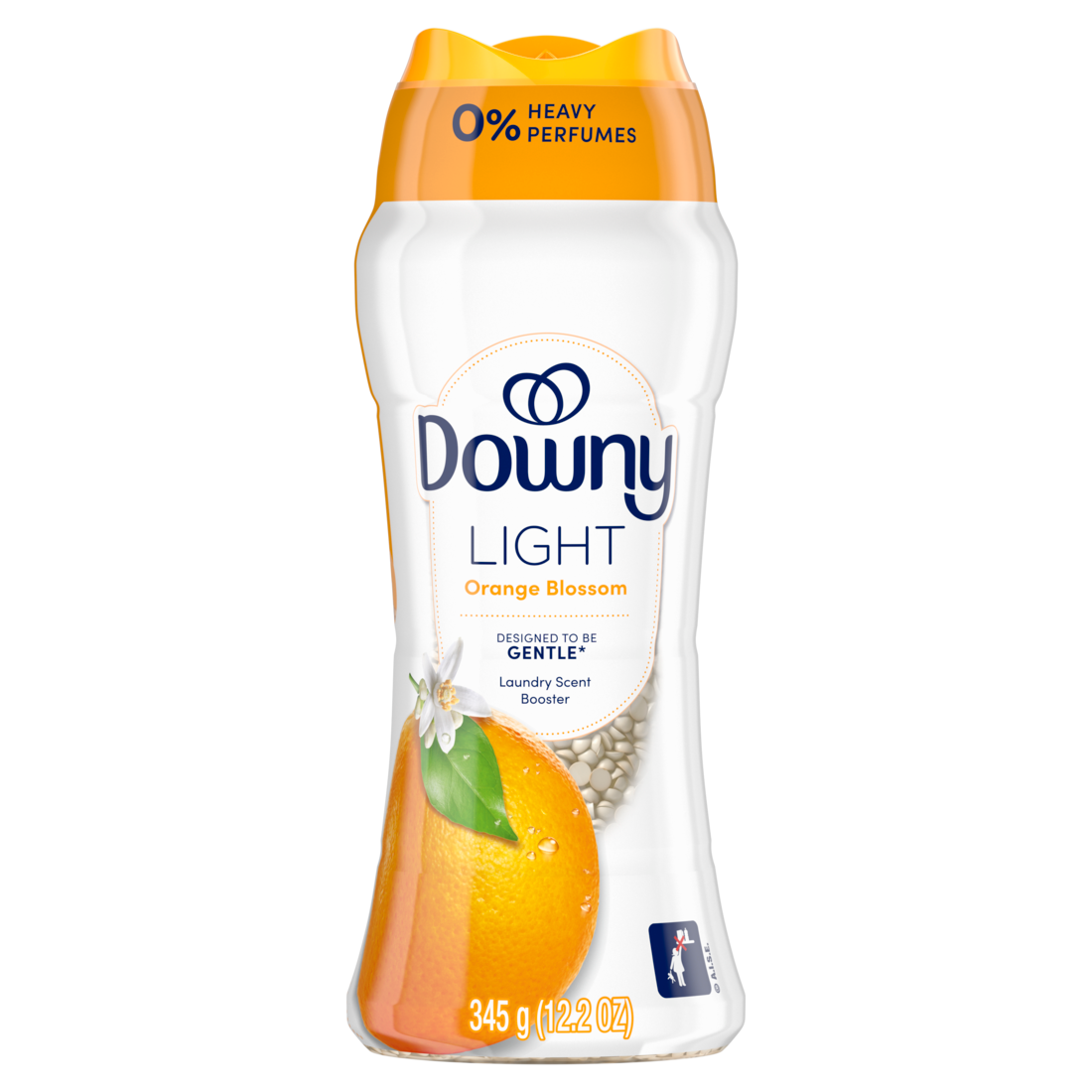 Downy Light Laundry Scent Booster Beads Orange Blossom Scent In-Wash Fabric Beads Designed To Be Gentle With A Light Boost Of Scent No Heavy Perfumes - 12.2oz/4pk
