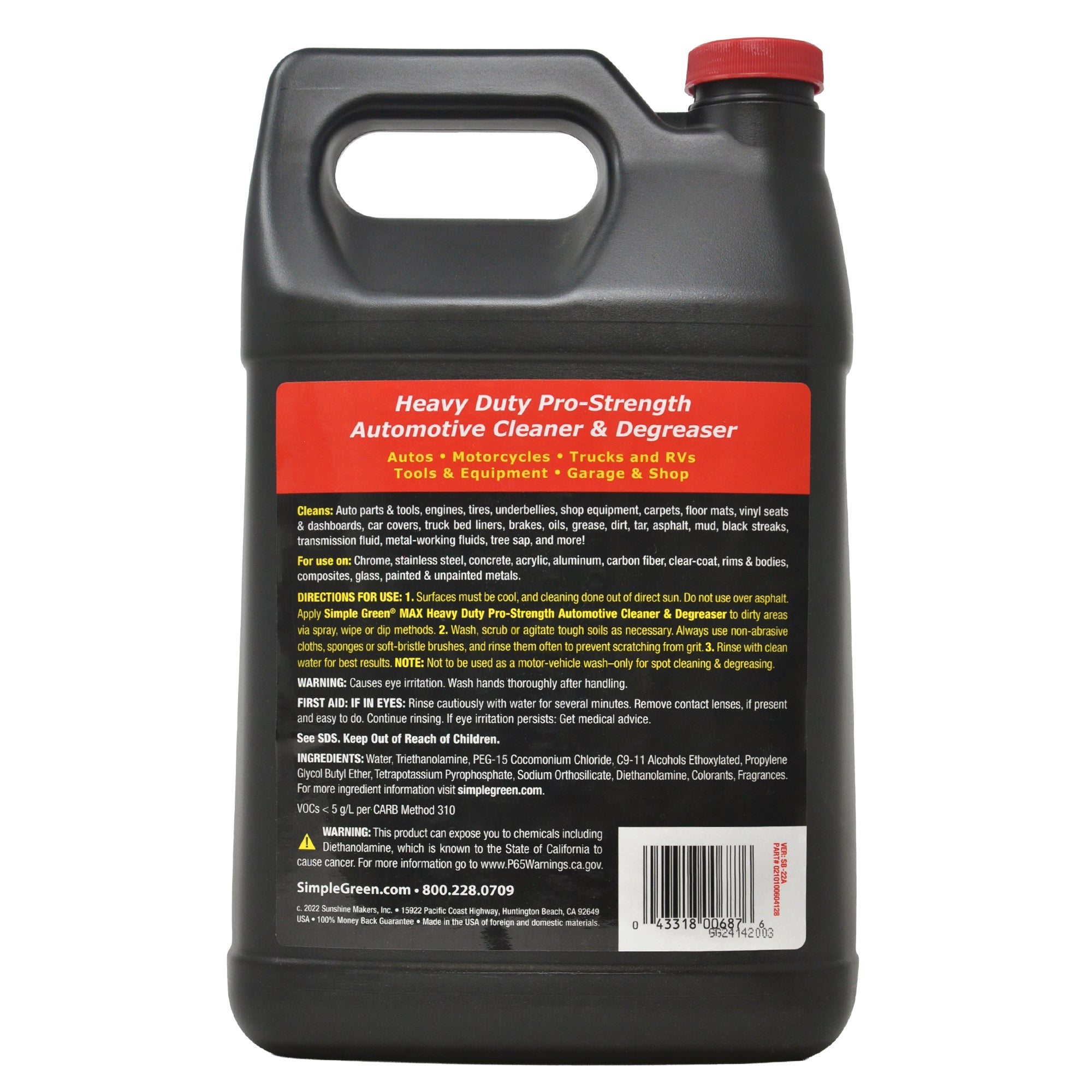 Simple Green Max Automotive Cleaner And Degreaser Max Automotive - 1gal/6pk