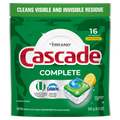 Cascade Complete Dishwasher Pods Dishwasher Detergent Dish Detergent Soap Lemon - 16ct/4pk