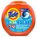 Tide Pods Laundry Detergent Pacs 3-in-1 Stain Remover Odor Fighter Color Protector HE Compatible Clean Breeze Scent - 57ct/4pk