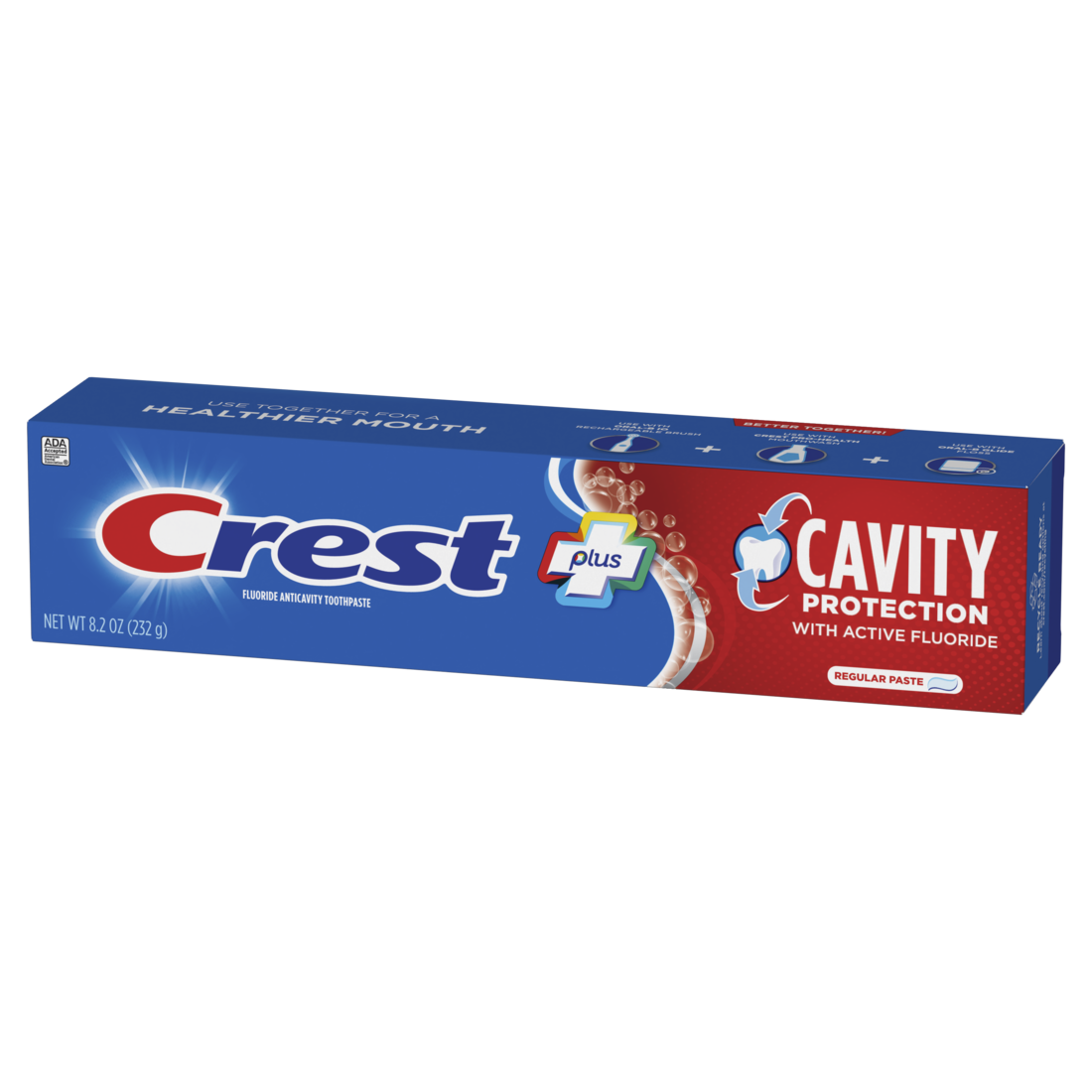 Crest Plus Cavity Protection Toothpaste Regular Paste - 8.2oz/24pk