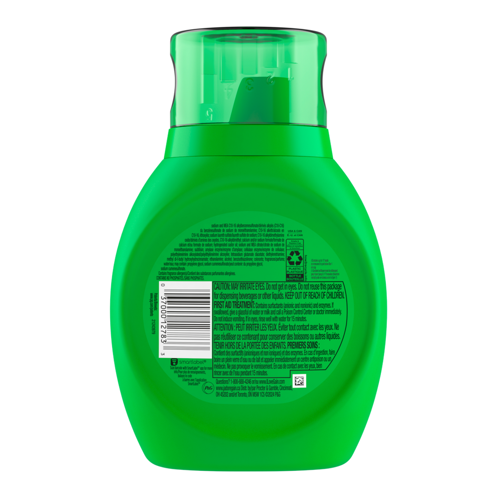 Gain Liquid Laundry Detergent Original Scent 17 Loads Freshness + Odor Fighting High Efficiency Washing Machine Iquid Cleaning Soap - 25oz/6pk