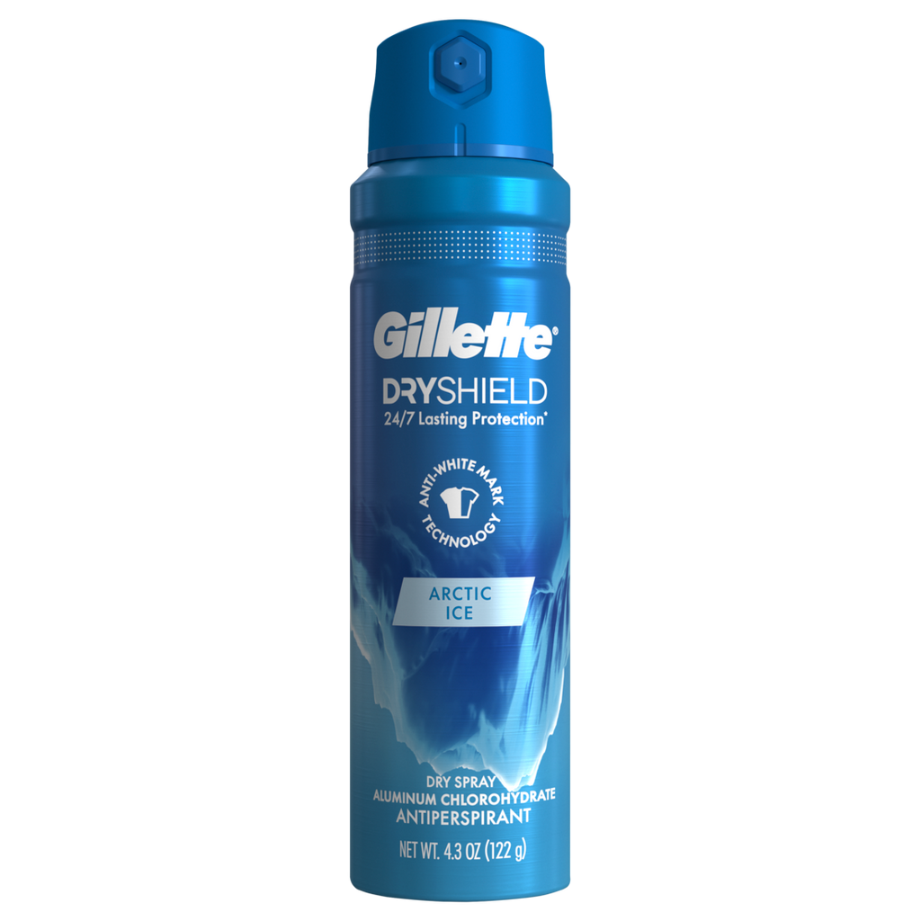 Gillette Dry Spray Antiperspirant and Deodorant for Men Arctic Ice - 4.3oz/12pk