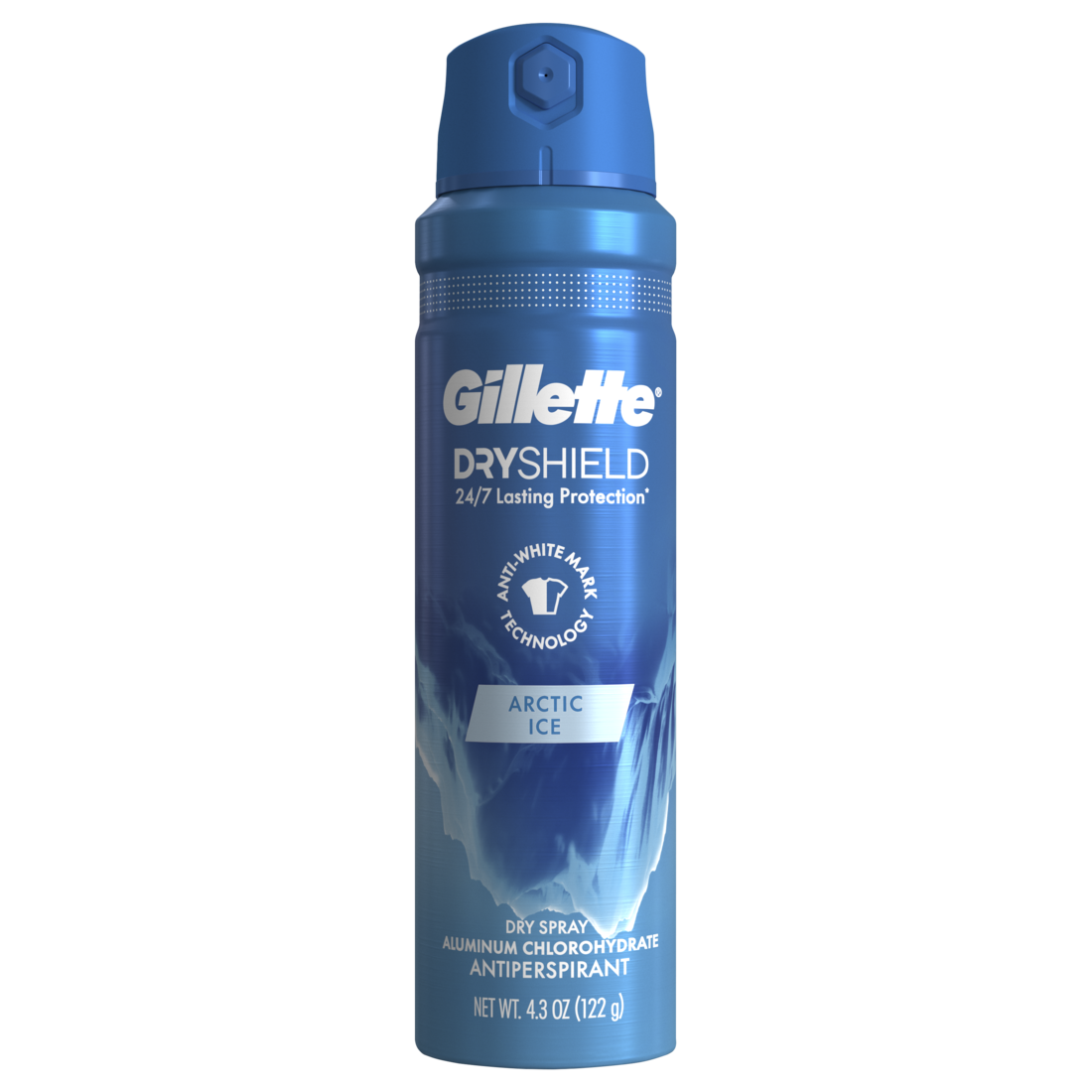 Gillette Dry Spray Antiperspirant and Deodorant for Men Arctic Ice - 4.3oz/12pk